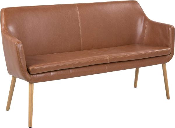 Sofa 2-Sitzer NOCI, cognac, ca. 159 cm