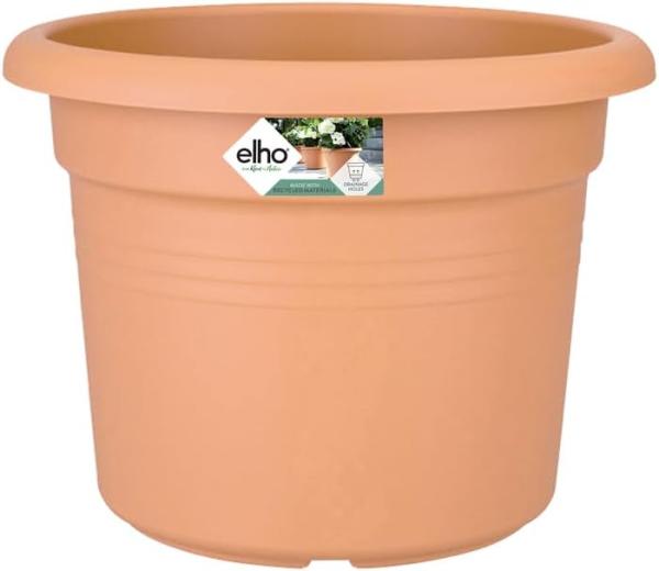 elho Green Basics Cilinder 65 - Blumentopf für Außen - Ø 64. 0 x H 48. 5 cm - Braun/Mild Terra