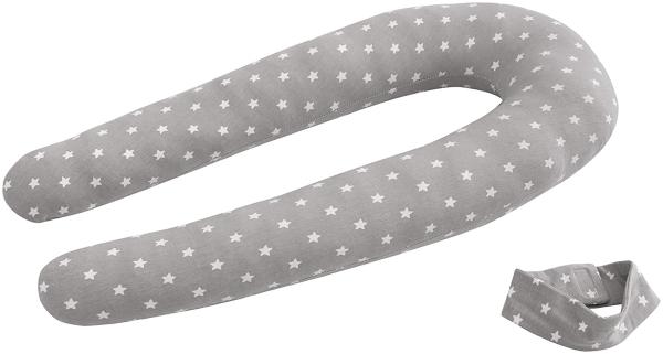 Träumeland 'Care' Nestchenschlange grau/weiß, Sterne, 170 cm