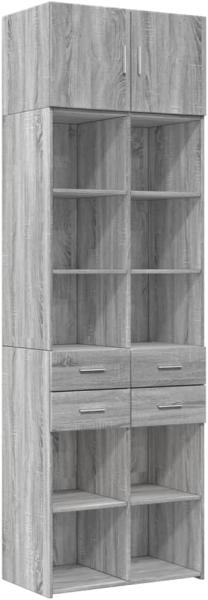 Hochschrank Grau Sonoma 70x42,5x225 cm Holzwerkstoff 3281341