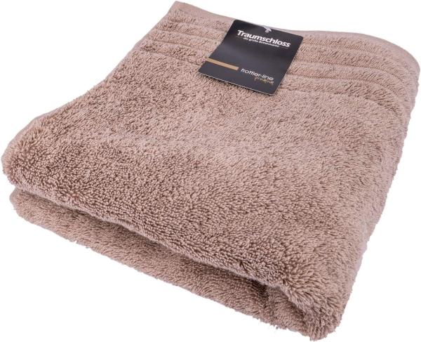 Traumschloss Gästehandtuch Premium-Line, Frottier (1-St), 100% amerikanische Supima Baumwolle mit 600g/m², Taupe