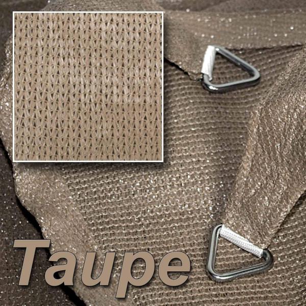 hanSe® Marken Sonnensegel Dreieck 3x3x3 m taupe