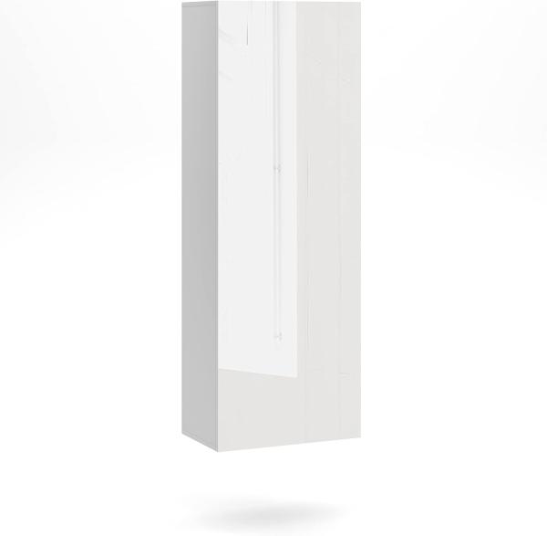 Domando Hängeschrank Levico M2 Modern für Wohnzimmer Breite 40cm, grifflos, Hochglanz, Weiß Matt und Weiß Hochglanz