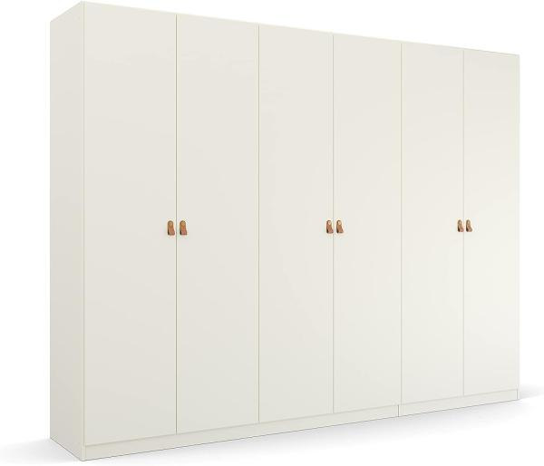 Rauch Möbel Homey by Quadra Spin Schrank Drehtürenschrank, Weiß, 6-trg, inkl. 3 Kleiderstangen, 3 Einlegeböden, BxHxT 271x210x54 cm