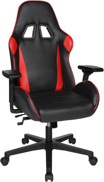 Topstar Speed Chair 2 Bürodrehstuhl, Gamingstuhl, Chefsessel, Kunstleder, rot/schwarz