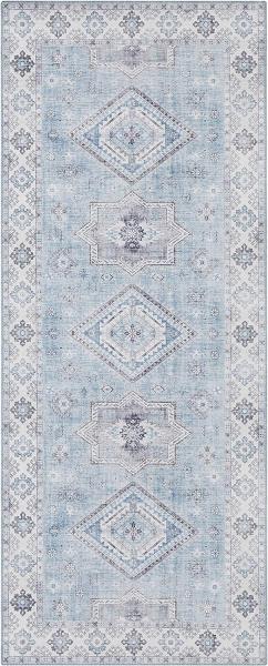 Vintage Teppich Gratia Briliantblau - 80x200x0,5cm