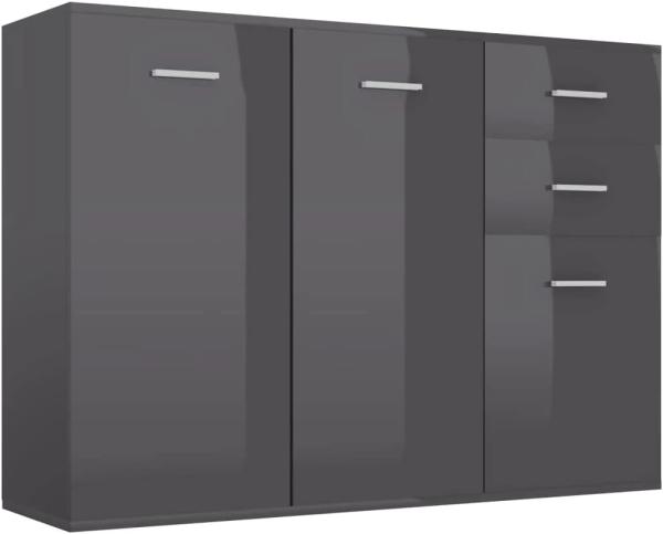 vidaXL Sideboard Sonoma-Eiche 105x30x75 cm Spanplatte