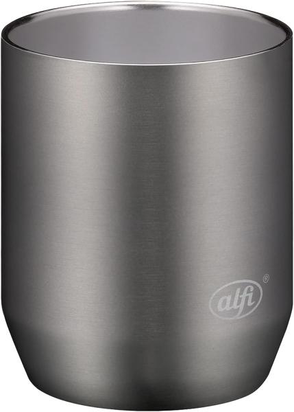 Alfi 'City Drinking Cup' Kaffeebecher, Edelstahl, cool grey matt, 280 ml