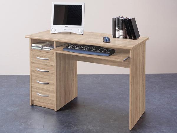 Schreibtisch >Taunton< in Sonoma-Eiche - 110x75x55cm (BxHxT)