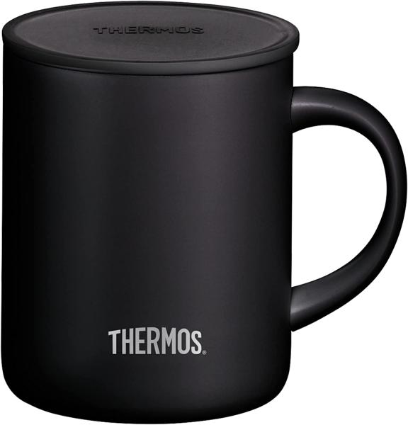 THERMOS 'Longlife Mug' Isoliertrinkbecher, Edelstahl, schwarz, 350 ml