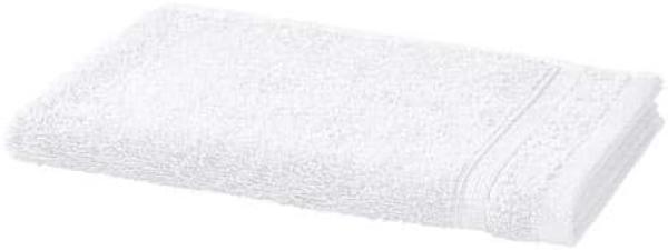 Handtuch Baumwolle Plain Design - Farbe: weiß, Größe: 30x50 cm