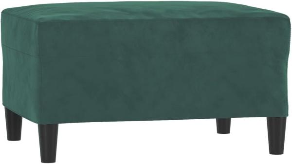 Fußhocker Dunkelgrün 70x55x41 cm Samt (Farbe: Grün)