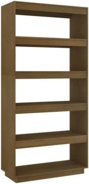 Bücherregal/Raumteiler Honigbraun 80x35x167 cm Massivholz Kiefer