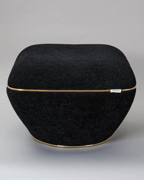 Pouf Jala 200 Teddy Schwarz