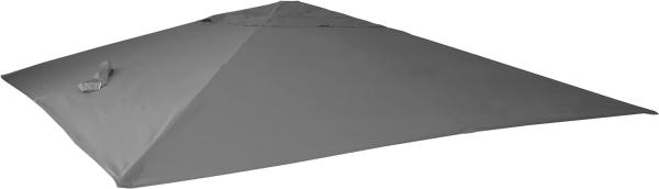 Ersatz-Bezug für Luxus-Ampelschirm HWC-A96, Sonnenschirmbezug Ersatzbezug, 3x4m (Ø5m) Polyester 3,5kg ~ anthrazit