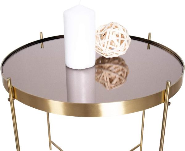 Couchtisch Veo Messing Optik Sofatisch Beistelltisch Wohnzimmer Metall Tisch