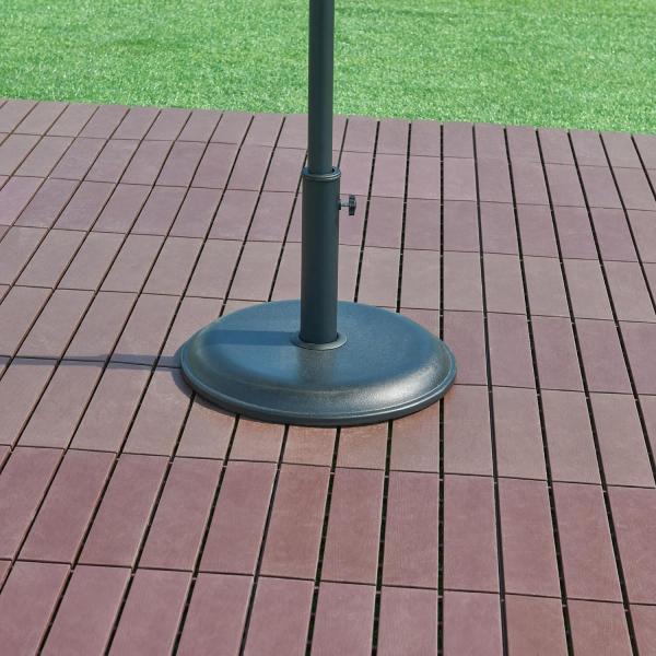 Sonnenschirmständer Bionaz Beton Ø45x5cm Schwarz 15 kg [casa. pro]