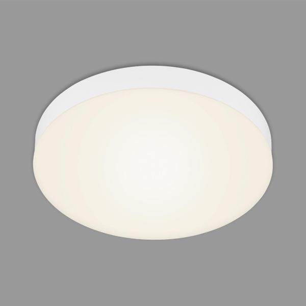 BRILONER - LED Deckenlampe rahmenlos, LED Deckenleuchte, LED Aufbauleuchte, warmweiße Farbtemperatur, Ø287 mm, Weiß
