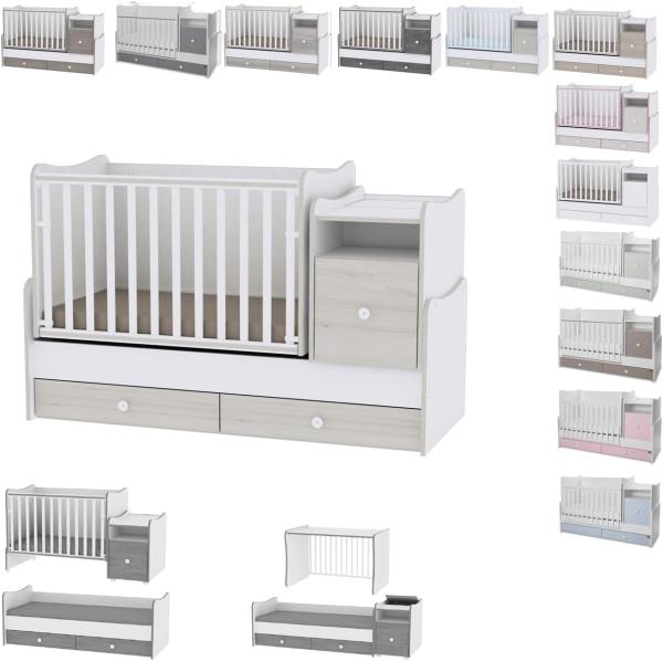 Lorelli 'Trend Plus NEW' Babybett mit Schaukelfunktion grau