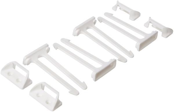 ABUS Schubladen-Sicherung Sina Sicherung für Türen, Schränke und Schubladen - einfache Montage - 1 Stück - weiß - 76973