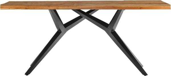 Tisch 220x100 Teak Metall Holztisch Esstisch Speisetisch Küchentisch Esszimmer