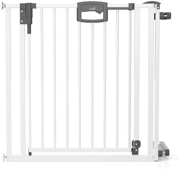 Treppenschutzgitter Easylock zum Klemmen für Öffnungen 84.5-124.5 cm aus Metall Breite 108 cm - 116,5 cm