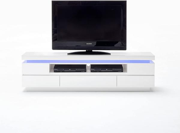 TV-Lowboard Hochglanz weiß 175 cm