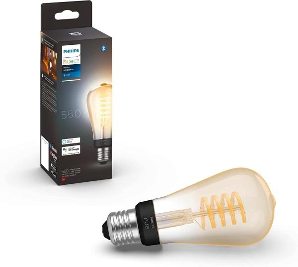 Philips Hue ST64 E27 Edison Lampe mit Glühdraht