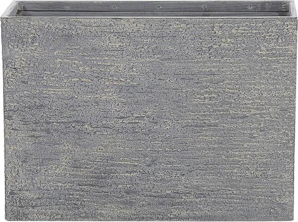 Blumentopf grau rechteckig 29 x 70 x 50 cm EDESSA