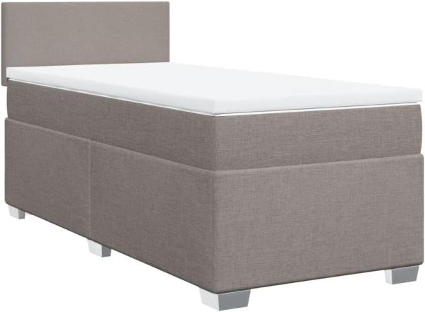 Boxspringbett mit Matratze Taupe 90x190 cm Stoff 3288040