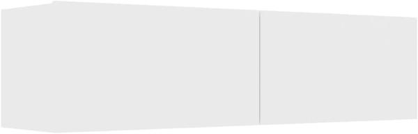 vidaXL TV Schrank mit 2 Klapptüren, Spanplatte weiß, 120 x 30 x 30 cm