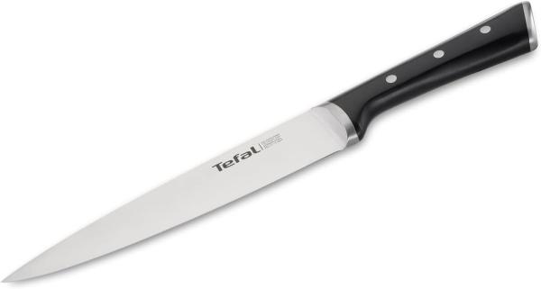 Tefal Ice Force K23207 Fleisch und Schinkenmesser | Handschutz | Edelstahl | Schwarz | 20cm