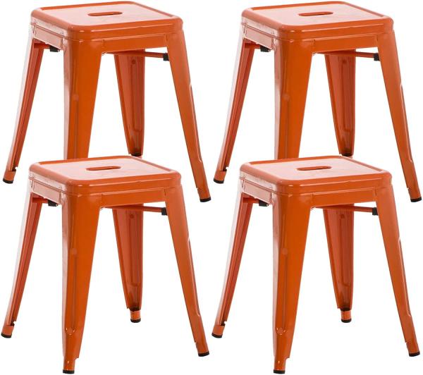 4er Set Hocker Armin orange