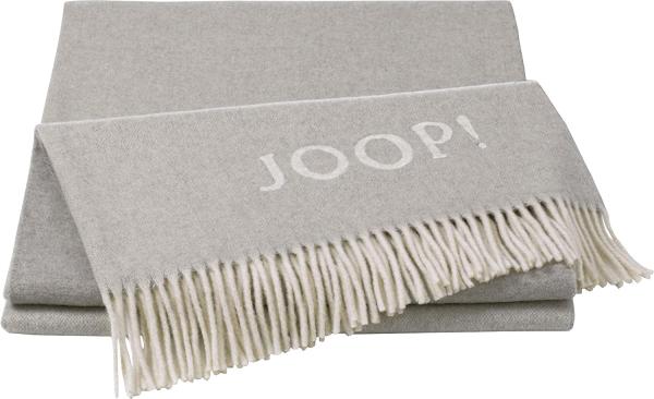 Joop Tagesdecke Kuscheldecke 130 x 180 cm Franse FINE-DF Silber-Natur