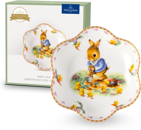 Villeroy & Boch - Annual Easter Edition Jahresschale 2024, 16,5 cm Ø, Premium Porzellan, Limitiertes Sammlerstück, Handwäsche, mehrfrabig
