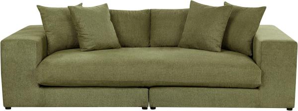 3-Sitzer Sofa dunkelgrün mit Kissen GLORVIKA