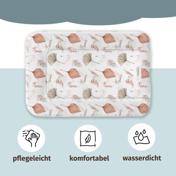 Wickelauflage 50x70 Wickelunterlage Abwaschbar für Wickelkommode Wasserdicht Wickeltisch Zubehör Wickeltischauflage Rostig Boho Baby Changing Mat Bild 3