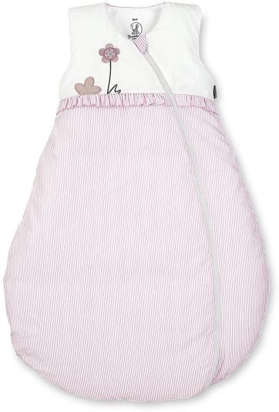 Sterntaler Schlafsack für Kleinkinder, Ganzjährig, Wärmeregulierung, Reißverschluss, Größe: 90, Emmi Girl, Weiß/Rosa