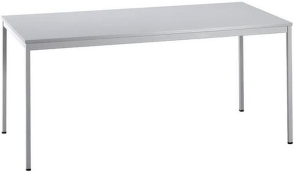 Besprechungstisch VS16 160x80cm Grau 4-Fuß Gestellfarbe: Grau