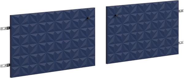 trendteam smart living - 2er Set Türen TV-Lowboard - Wohnzimmer - Sentra - Maße 60 x 36 x 2 cm - Farbe Dark Blue - 224032084