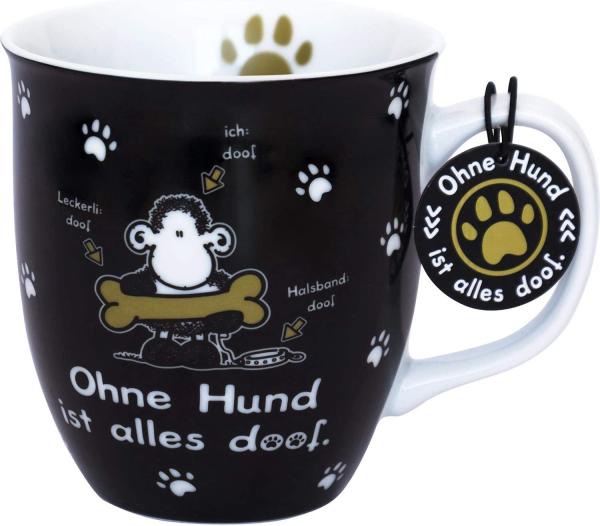 Sheepworld - Geschenk- Büro- Kaffee- Tasse "Ohne Hund ist alles doof" 0,4l 45704