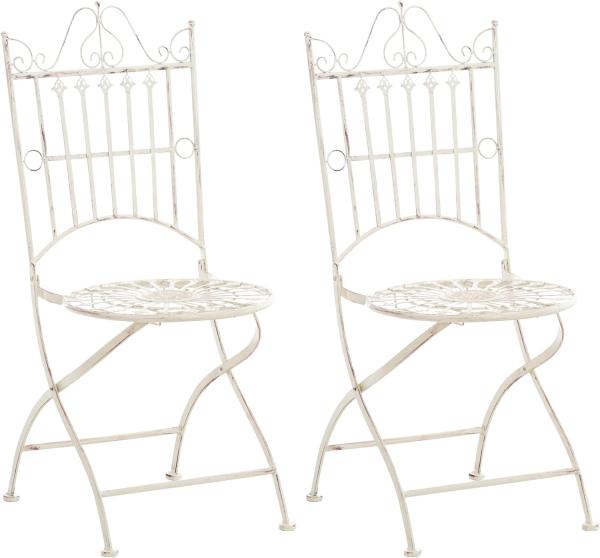 2er Set Stühle Sadao (Farbe: antik-creme)