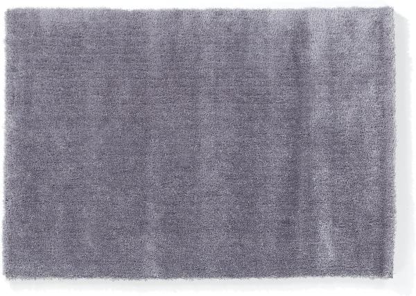 Teppich- Shaggy Hochflor Teppich ideal für alle Räume 300 x 200 cm, Silber