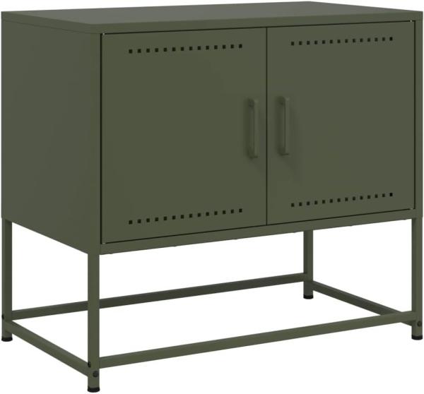 TV-Schrank Olivgrün 68,5x39x60,5 cm Stahl 846474