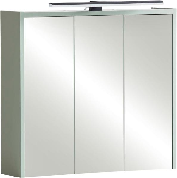 Schildmeyer Spiegelschrank Palermo, Holzwerkstoff, Pistazie, 65,0 x 16,0 x 62,7 cm (B/T/H)