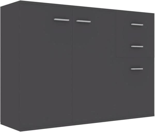 vidaXL Sideboard Grau 105x30x75 cm Spanplatte