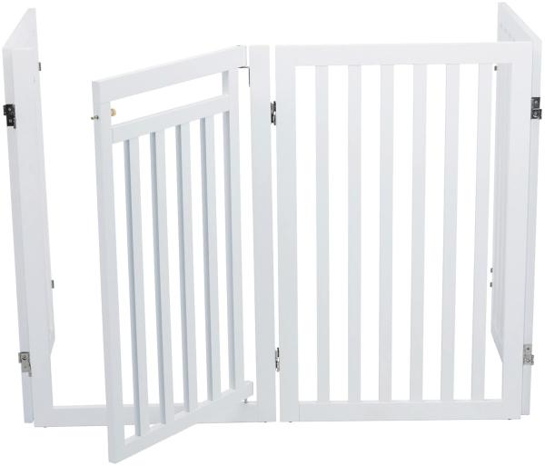 Trixie Barrier with door 4-parts 60 x 160 × 81 cm white