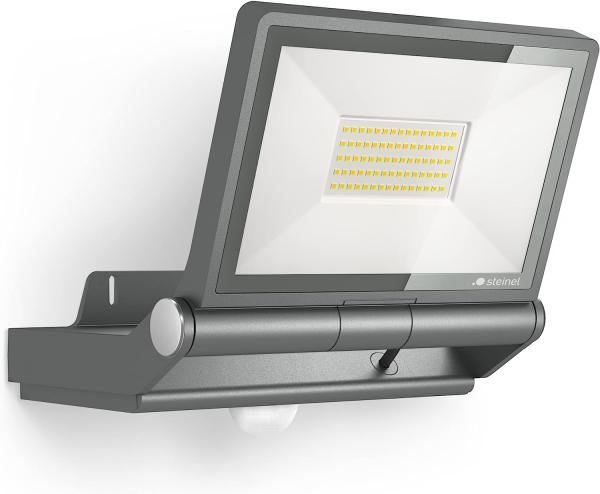 Steinel LED-Außenstrahler mit Bewegungsmelder XLED PRO ONE Plus S anthrazit, 33,8 W, 4370 lm, 240°-Sensor