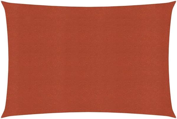 vidaXL Sonnensegel 160 g/m² Terracotta-Rot 2,5x4 m HDPE