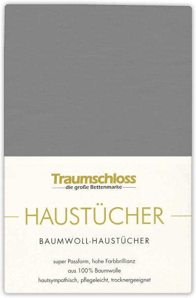 Betttuch Haustuch, Traumschloss, 100% Baumwolle, Gummizug: ohne, (1 Stück), aus 100% Baumwolle, ohne Gummizug